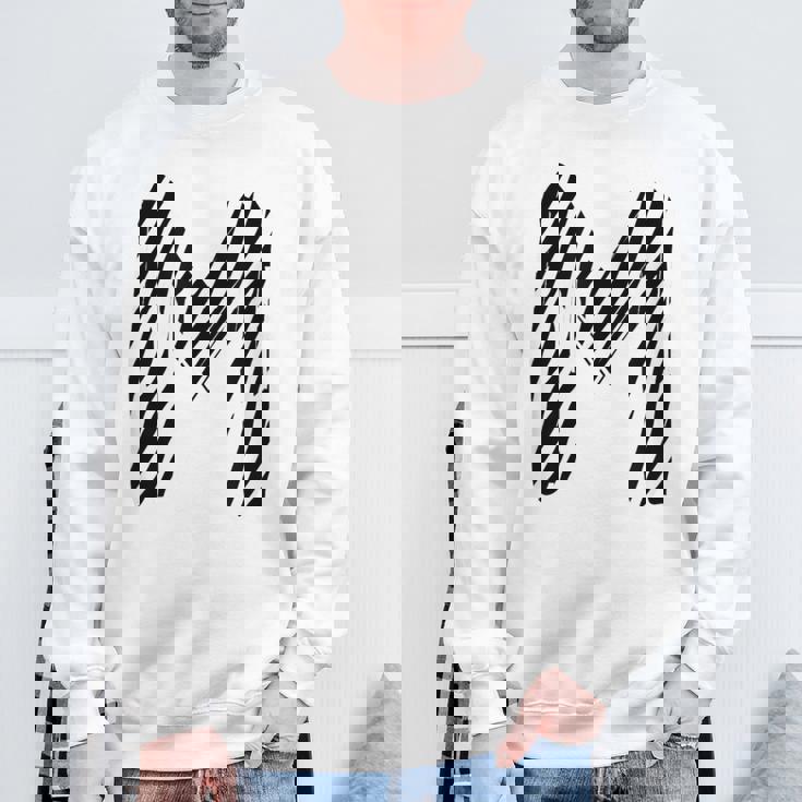 太字 クリエイティブ ゼブラマーカー 文字 M デザイン アニマルシリーズ スウェットシャツ 高齢者への贈り物