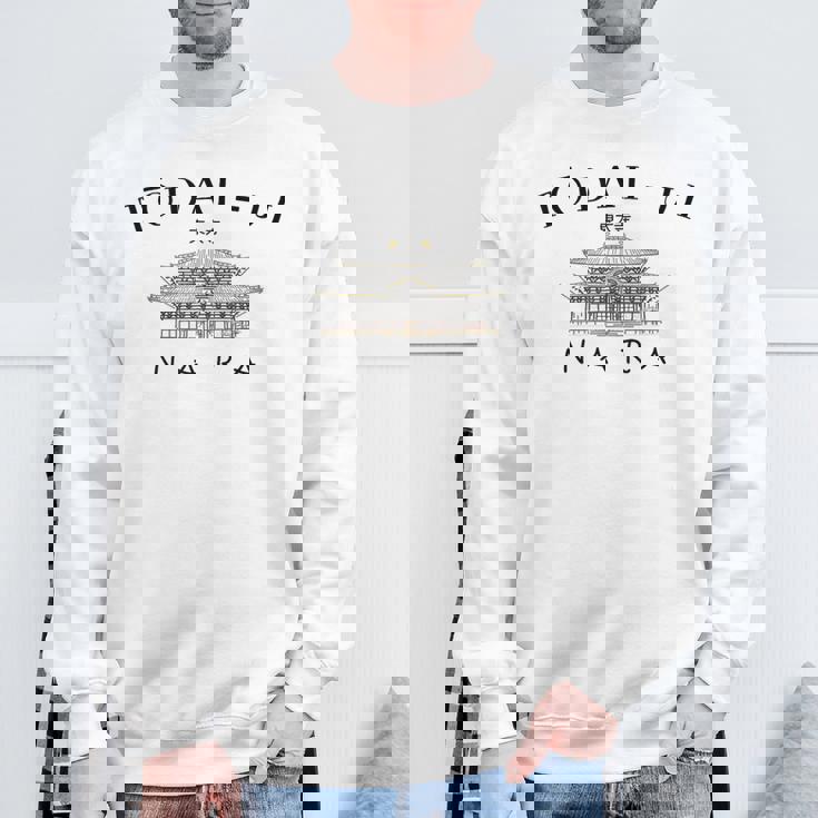 奈良、東大寺、世界遺産、仏教寺院、日本 スウェットシャツ 高齢者への贈り物