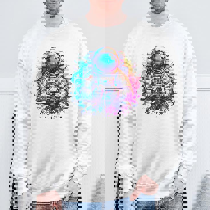 宇宙飛行士宇宙ギフト 科学ギフト 面白い宇宙ゲーマー スウェットシャツ 高齢者への贈り物