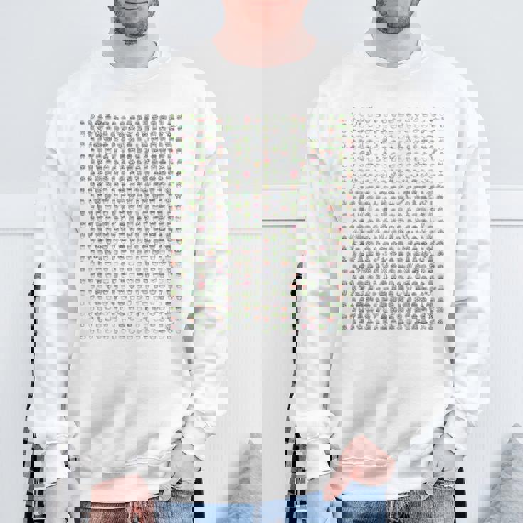 小さなかわいい多肉植物 スウェットシャツ 高齢者への贈り物