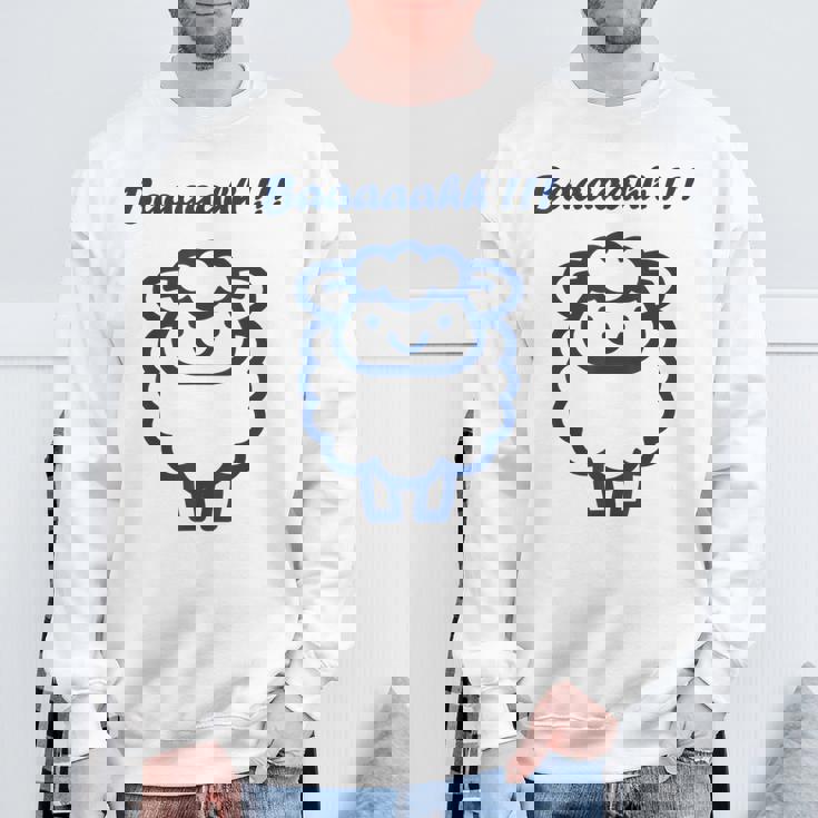 小さな羊 かわいいシンプルなミニマリストの動物 羊 スウェットシャツ 高齢者への贈り物