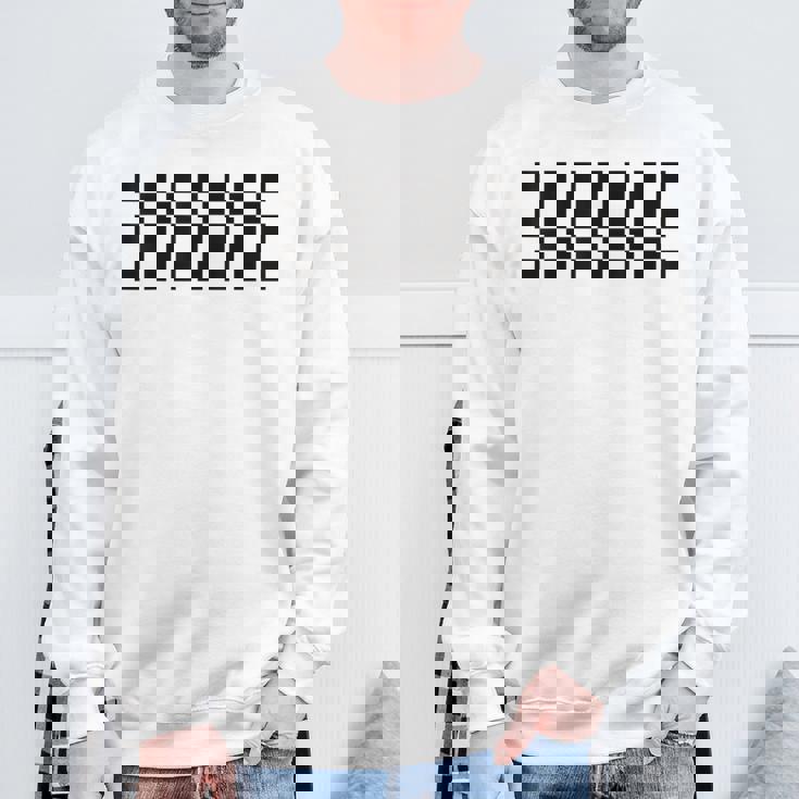 市松模様 チェッカーボード チェック カーレース フラッグパターン スウェットシャツ 高齢者への贈り物