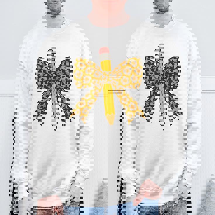 弓鉛筆 ヒョウ柄 初日 新学期 長袖tシャツ スウェットシャツ 高齢者への贈り物