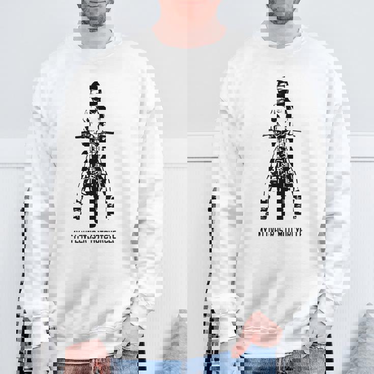 恋人はオートバイ カフェレーサー スクランブラー クラシックバイク ネイキッドバイク スウェットシャツ 高齢者への贈り物