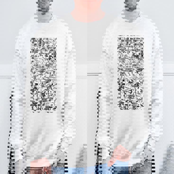 恐竜の化石 T-Rex 古生物学 ヴィンテージ 考古学 ギフト スウェットシャツ 高齢者への贈り物