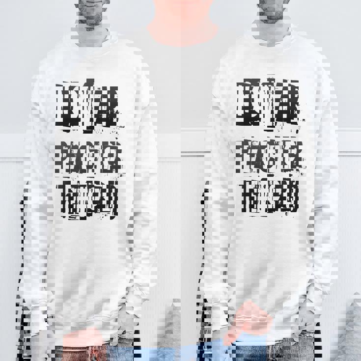 戦争禁止、平和、反戦、戦争禁止 スウェットシャツ 高齢者への贈り物