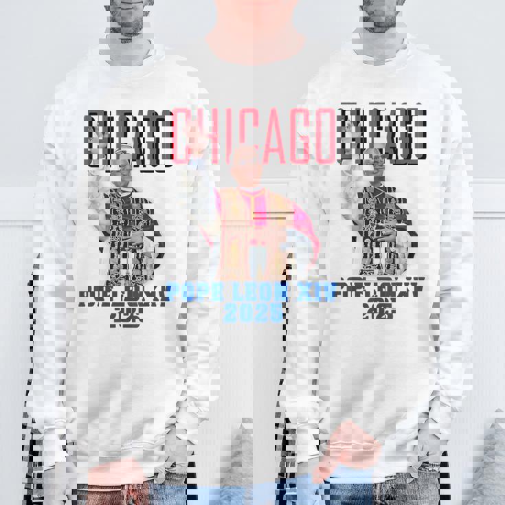 教皇レオンxiv 2025 – シカゴ初のアメリカ教皇デザイン スウェットシャツ 高齢者への贈り物