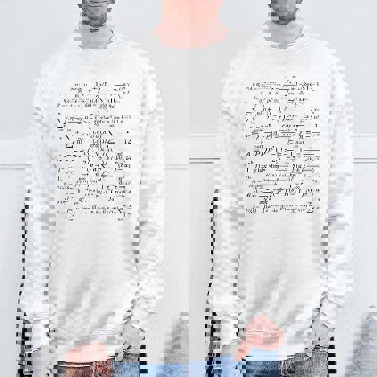 数学方程式と計算、微積分と代数、科学。 スウェットシャツ 高齢者への贈り物