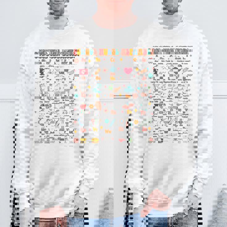 新学期 面白い 学校 看護師 アルファベット 学校 看護師 生活 スウェットシャツ 高齢者への贈り物