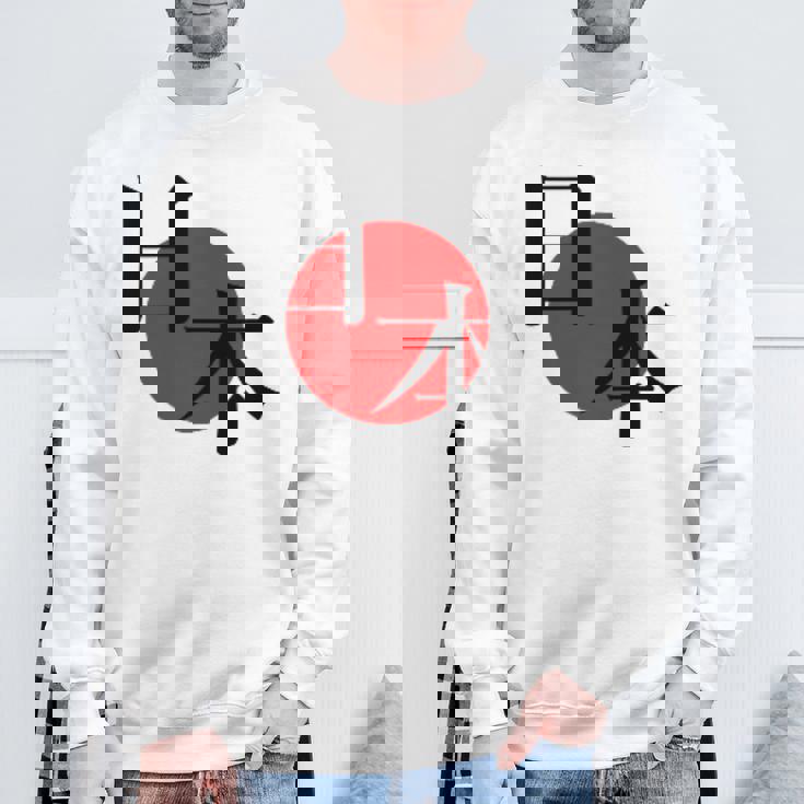 日の丸日本 国旗 ワンポイント スウェットシャツ 高齢者への贈り物