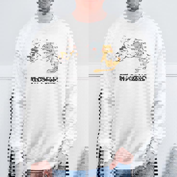 明日から本気出す おもしろ 猫好き ねこ好き ネコ好き 面白い ねこ ネコ 猫 メンズ レディース スウェットシャツ 高齢者への贈り物