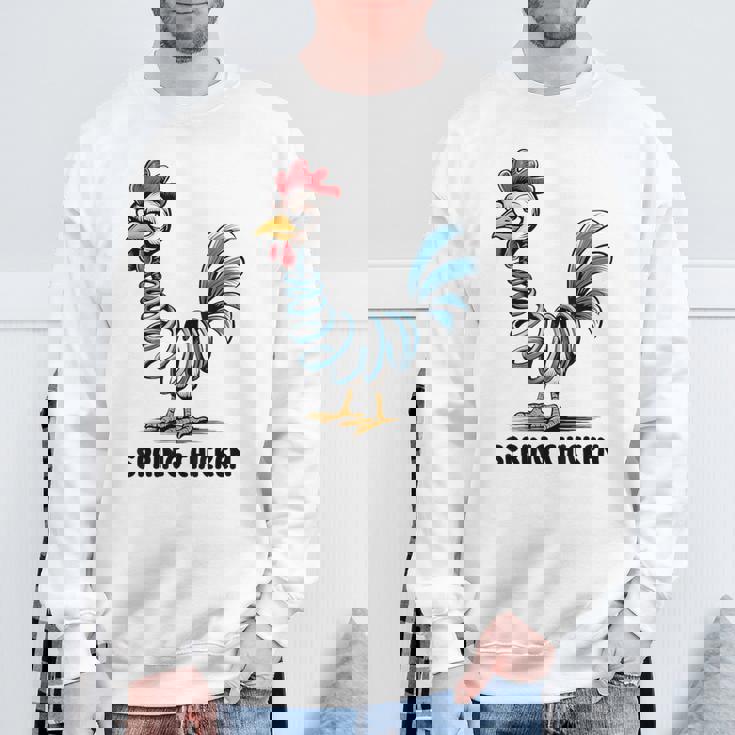 春のチキンチキンポゴスティックファニーチキン スウェットシャツ 高齢者への贈り物