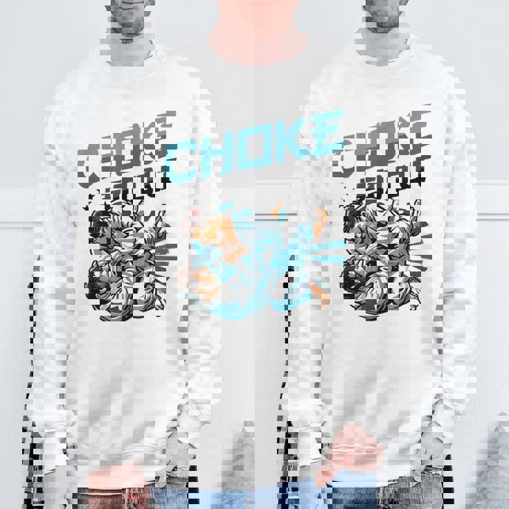 柔術 チョーク エムアウト 格闘技 柔術 スウェットシャツ 高齢者への贈り物