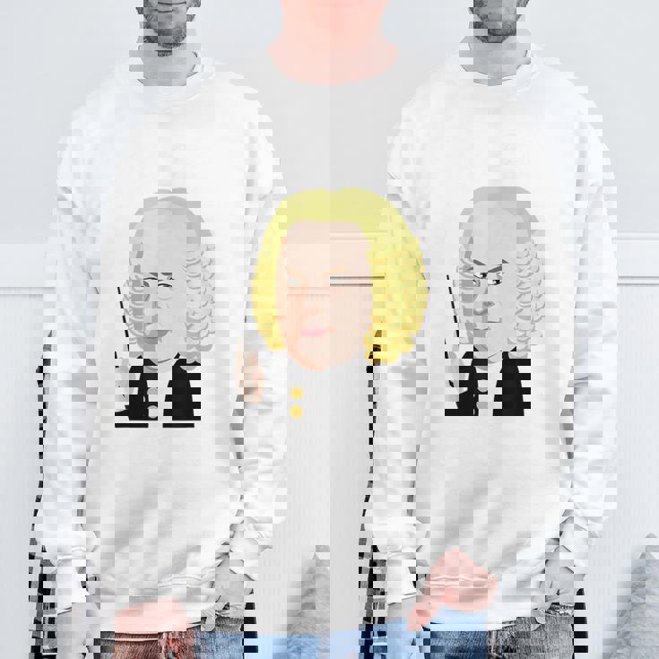 楽しい音楽コンダクターシャツ クールバッハ クラシカル音楽作曲家 スウェットシャツ 高齢者への贈り物