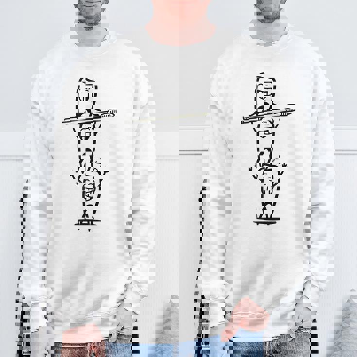 歯科医矯正歯科歯の歯 スウェットシャツ 高齢者への贈り物