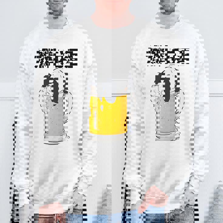 燃料は酒 パンダ ビールジョッキ ビール 酒飲み 酒好き ビアガーデン ビール好き 動物好き ギャグ おもしろ ネタ スウェットシャツ 高齢者への贈り物