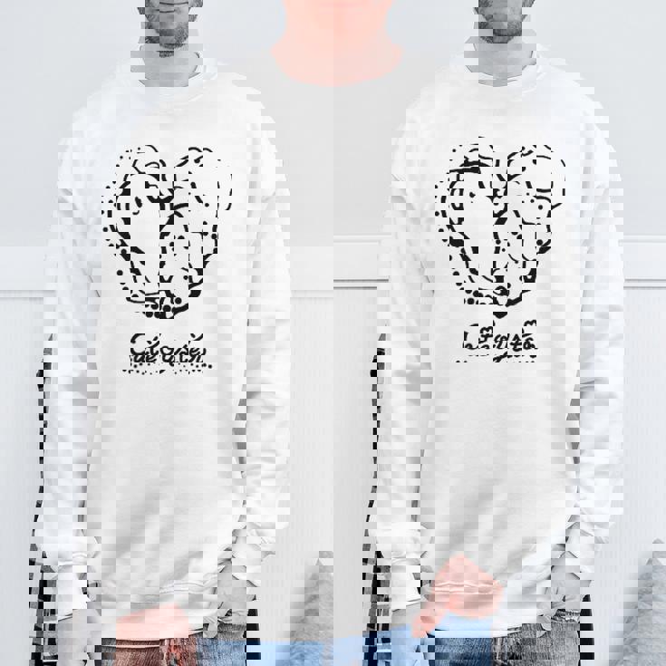 牡蠣のキャラクター「Cute Oyster」黒ver スウェットシャツ 高齢者への贈り物