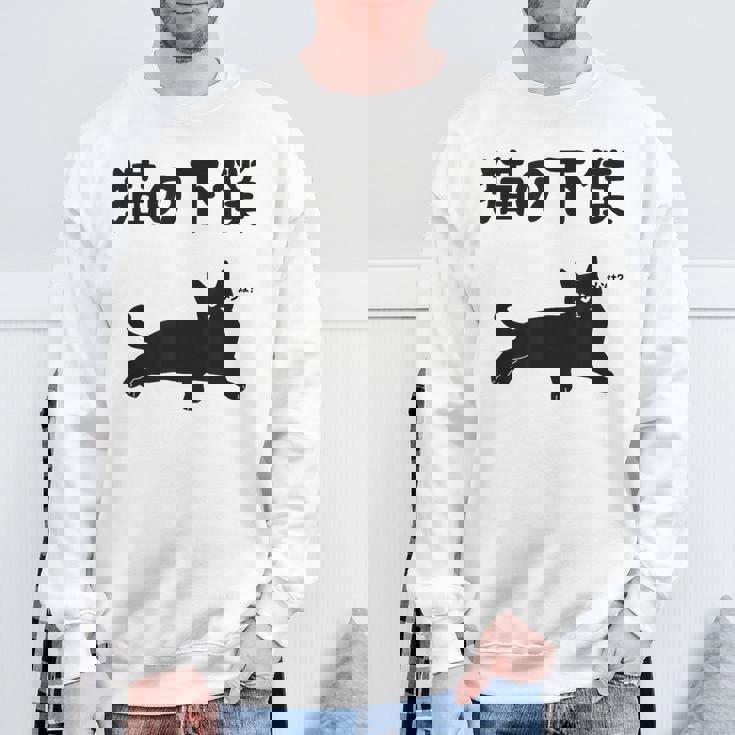 猫の下僕 猫 ネコの飼い主 猫ママ 猫パパ ねこの飼い主 ギャグ ジョーク 愛猫家 猫の飼い主 ネコ好き ネコ スウェットシャツ 高齢者への贈り物