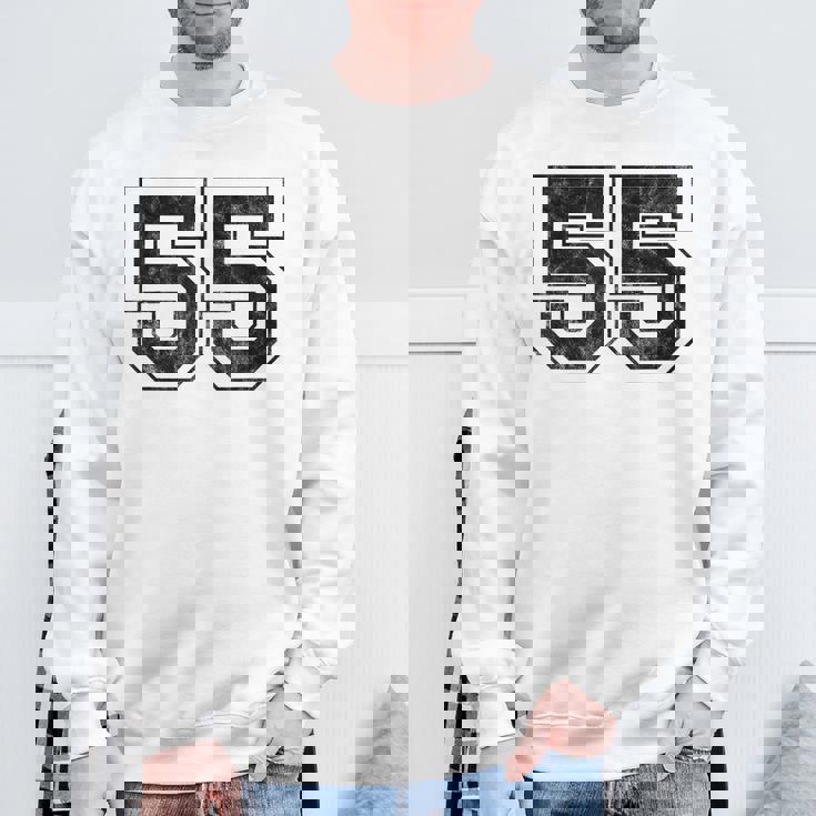 番号 55 スウェットシャツ 高齢者への贈り物