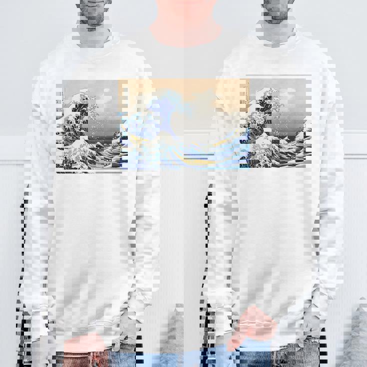 神奈川沖大波 北斎 日本美術 スウェットシャツ 高齢者への贈り物