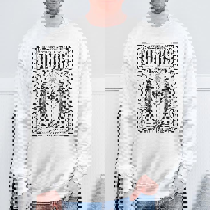 神聖幾何学科学 エジプト神アヌビス ホルスの目 スウェットシャツ 高齢者への贈り物