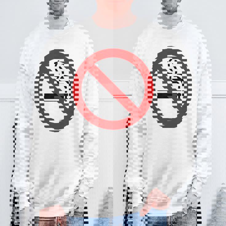 禁煙シンボル ノベルティ 禁煙サイン スウェットシャツ 高齢者への贈り物