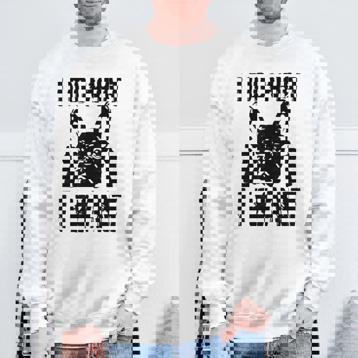 私がしたいことをする フレンチブルドッグ フレンチドッグ 犬 飼い主 犬 ギフト スウェットシャツ 高齢者への贈り物