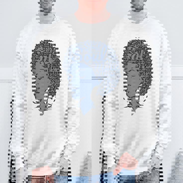 私は70年代80年代のファンクソウルミュージックが大好きです スウェットシャツ 高齢者への贈り物