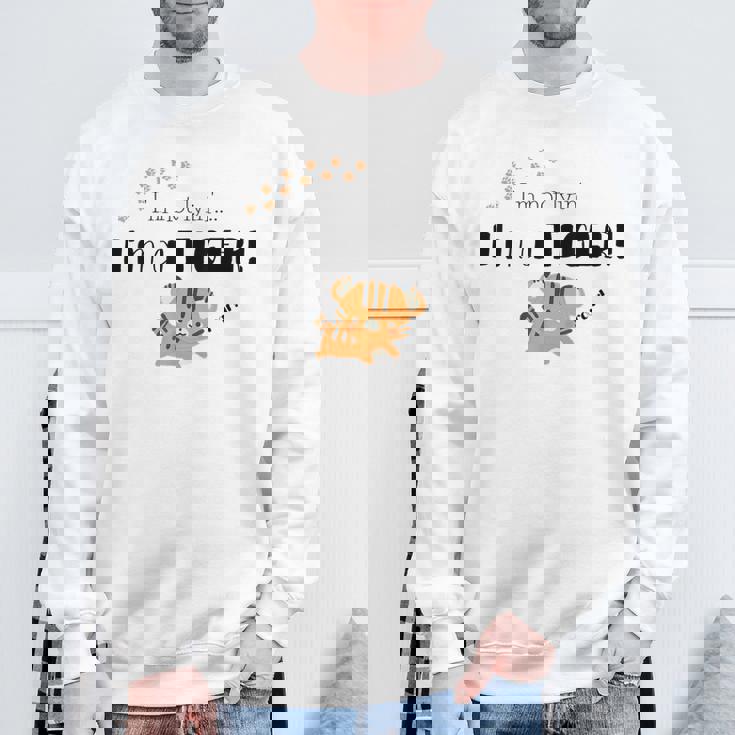 私は虎だ！ロア！ スウェットシャツ 高齢者への贈り物