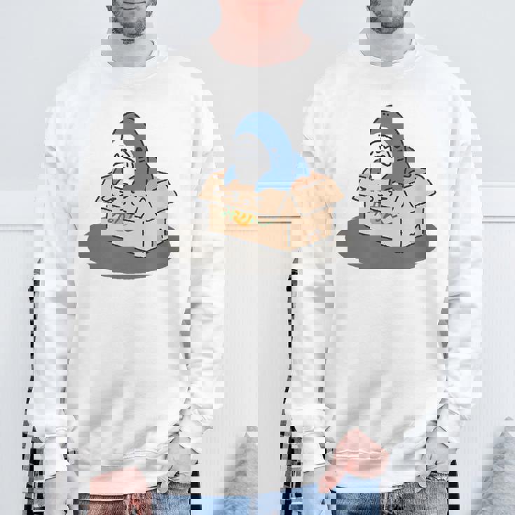 箱入りサメ スウェットシャツ 高齢者への贈り物