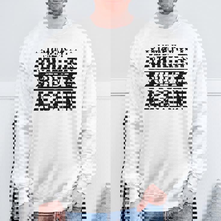 素晴らしいアキレス腱膝アパレル スウェットシャツ 高齢者への贈り物