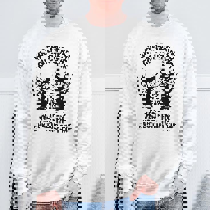 結婚10周年記念日 結婚10年目 いい猫 面白い スウェットシャツ 高齢者への贈り物