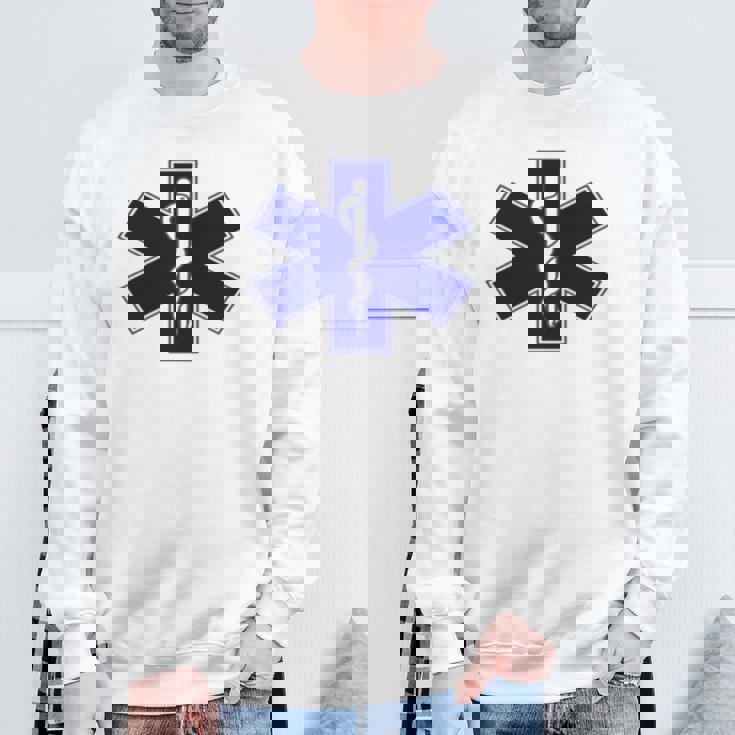 緊急医療レスポンダー Ems Emt 長袖tシャツ スウェットシャツ 高齢者への贈り物