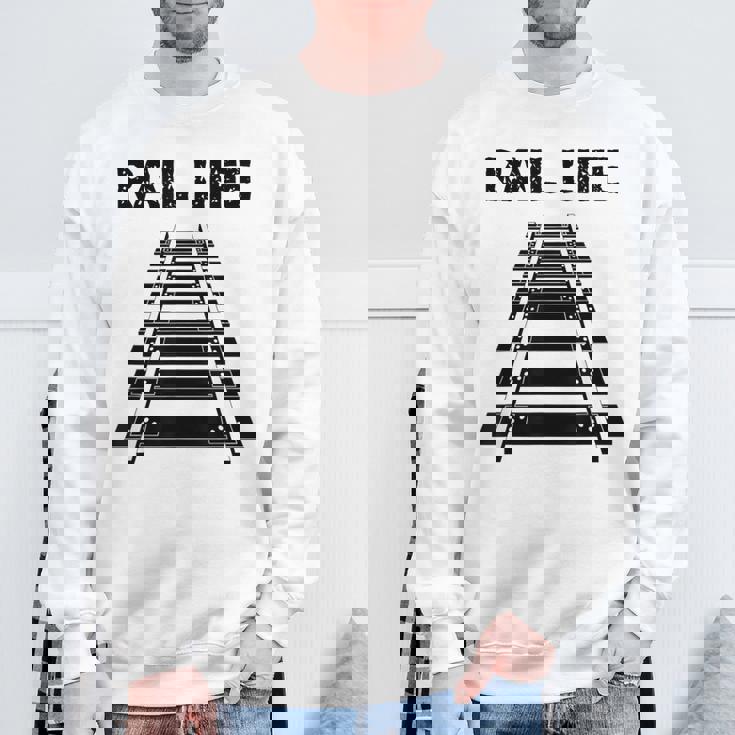 線路付きレールライフ 鉄道作業員と鉄道模型用 スウェットシャツ 高齢者への贈り物