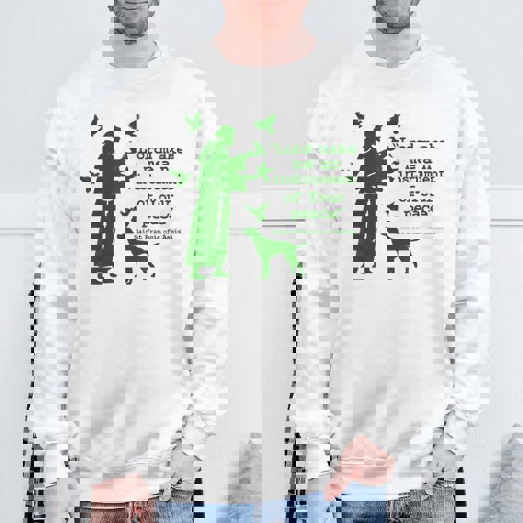 聖フランシスコ スウェットシャツ 高齢者への贈り物