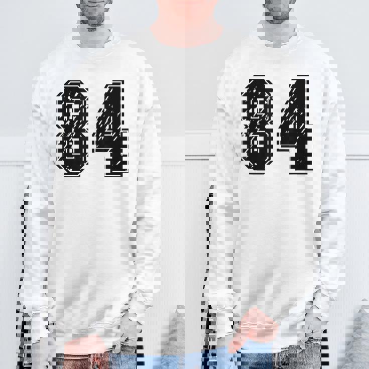 背番号 84 チーム短大スポーツ背番号付きユニフォーム スウェットシャツ 高齢者への贈り物