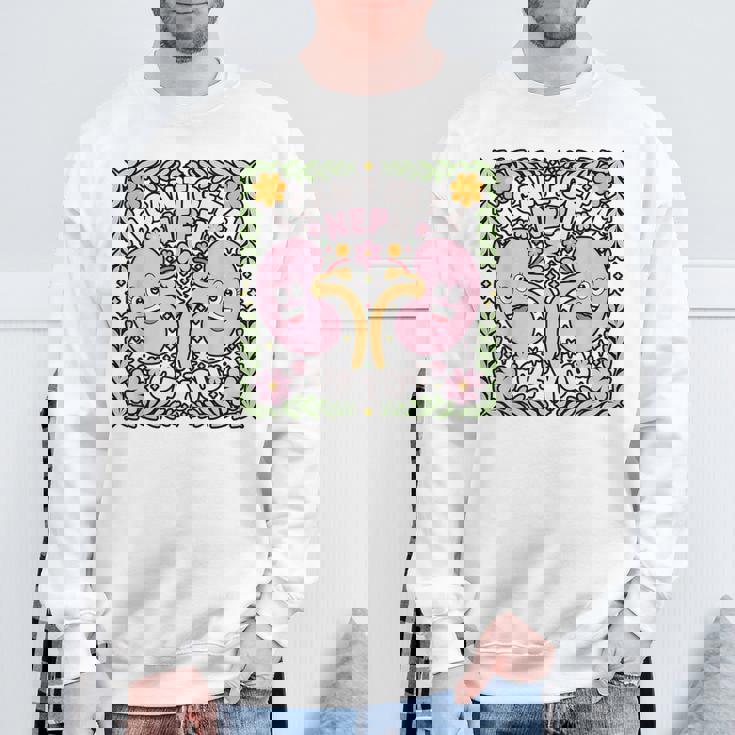 腎臓 看護師 医学 腎臓 看護 登録看護師 スウェットシャツ 高齢者への贈り物