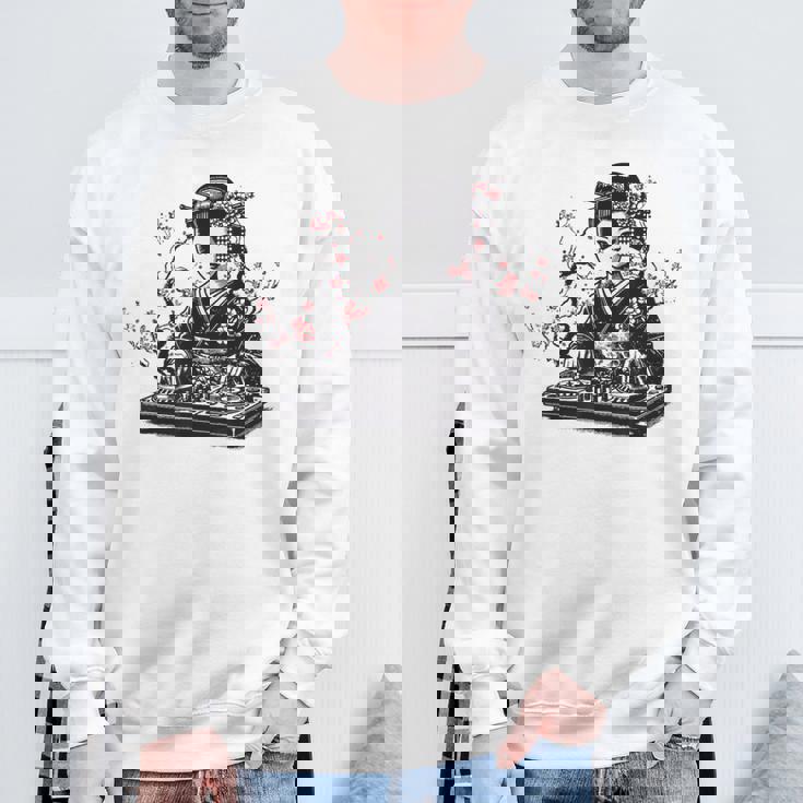 芸者 Dj 着物 和 美的 原宿 スウェットシャツ 高齢者への贈り物