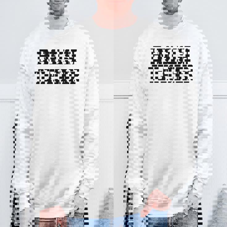 英語教師 かわいい教師の学校服 スウェットシャツ 高齢者への贈り物