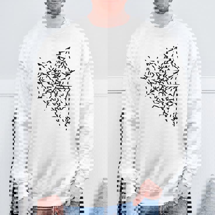 蜘蛛の巣 ハート かわいい ハロウィン ゴス スウェットシャツ 高齢者への贈り物