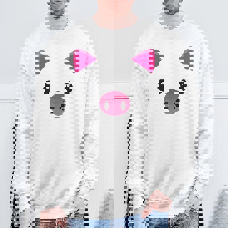 豚の顔 ハロウィン ティーカップ 豚 コスチューム ギフト スウェットシャツ 高齢者への贈り物