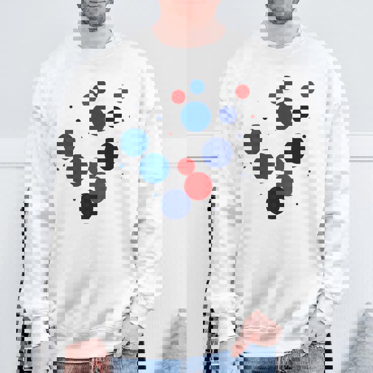 赤 青 ドット イベント 家族 お揃い スウェットシャツ 高齢者への贈り物