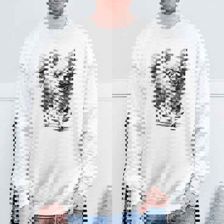 超かわいいチワワ フォトリアリスティック描画スタイル スウェットシャツ 高齢者への贈り物