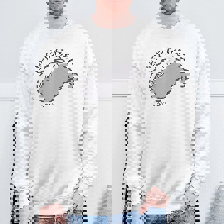 逆さバンバスピス サカバンバスピース サカバンバスピス ギャグ ダジャレ お笑い好き 古代魚 ネタ お笑い おもしろ ネ スウェットシャツ 高齢者への贈り物