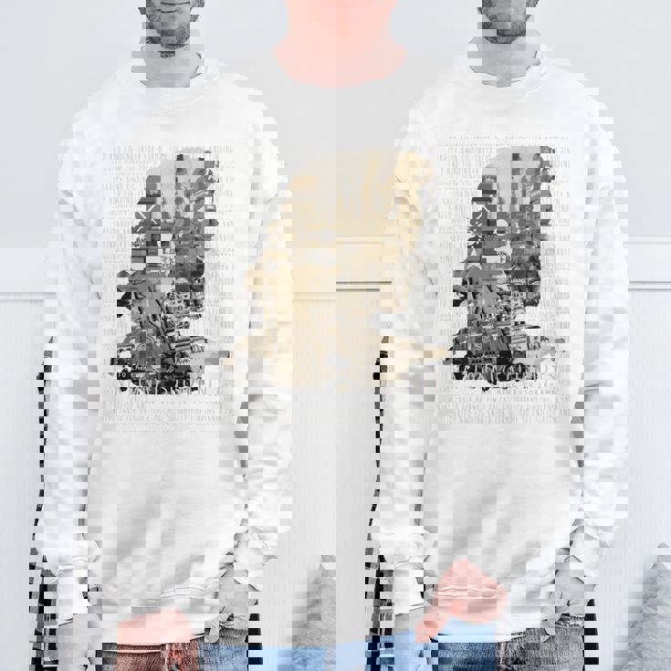 連帯を呼ぶ時 我々はaunganuu Kyiと共に 長袖tシャツ スウェットシャツ 高齢者への贈り物