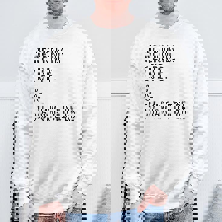 週末コーヒーフクロモモンガペット スウェットシャツ 高齢者への贈り物