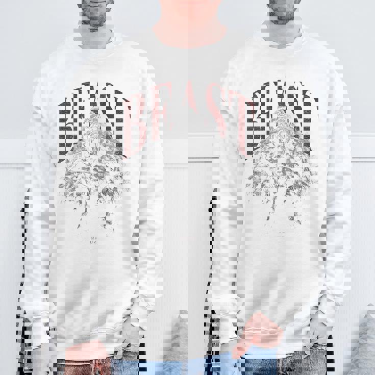 バックプリント 野生の落書きゴリラカラフルな動物猿猿ゴリラ スウェットシャツ 高齢者への贈り物