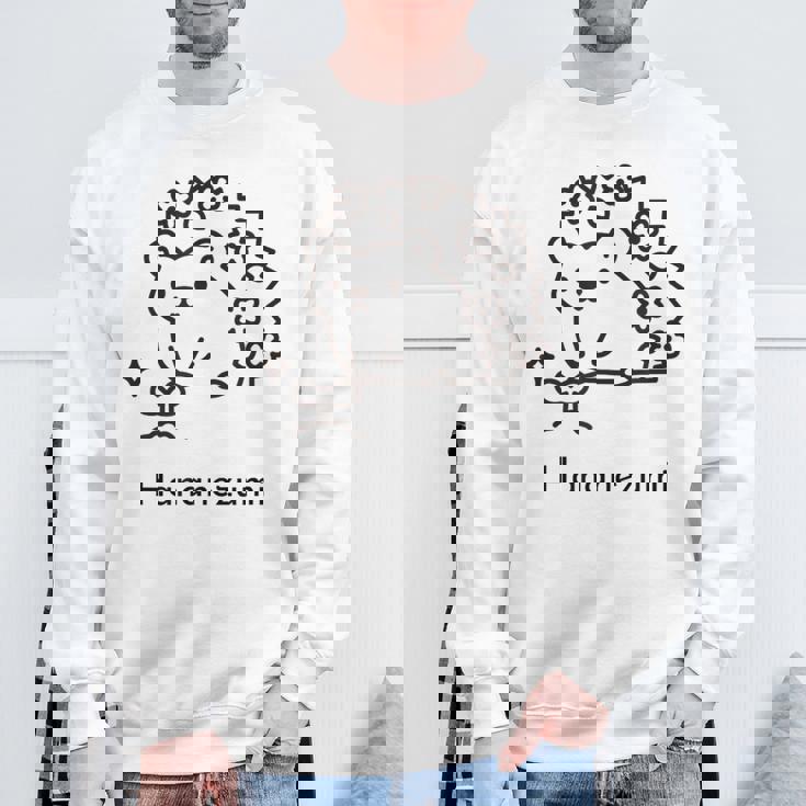 針鼠 花 芽 新芽 園芸 ガーデニング 家庭菜園 メンズ レディース キッズ かわいい ハリネズミ好き スウェットシャツ 高齢者への贈り物