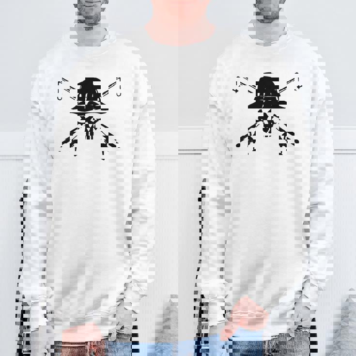 釣り帽子 釣り竿 スカル フィッシング バックプリント スウェットシャツ 高齢者への贈り物