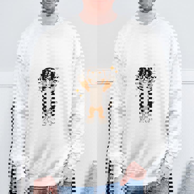 面白いtシャツ バーニーズ 犬 メンズ 犬好き グッズ かわいい おもしろ 面白い 服 ネタ 子供用 長袖tシャツ スウェットシャツ 高齢者への贈り物